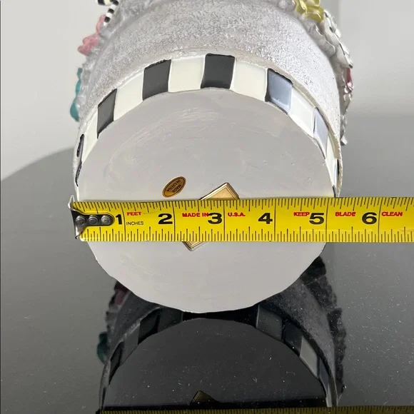 MacKenzie-Childs Maia Small Hand-Painted Resin Pot - Picture 10 of 12